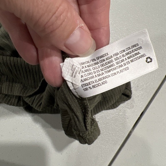 Mossimo Dress Women Extra Small Sleeveless Green Tank‎ Dress Ribbed - Picture 12 of 13